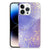 Hoesje maken voor iPhone 14 Pro Max Watercolor Paars met een prachtig paars en gouden design💜.