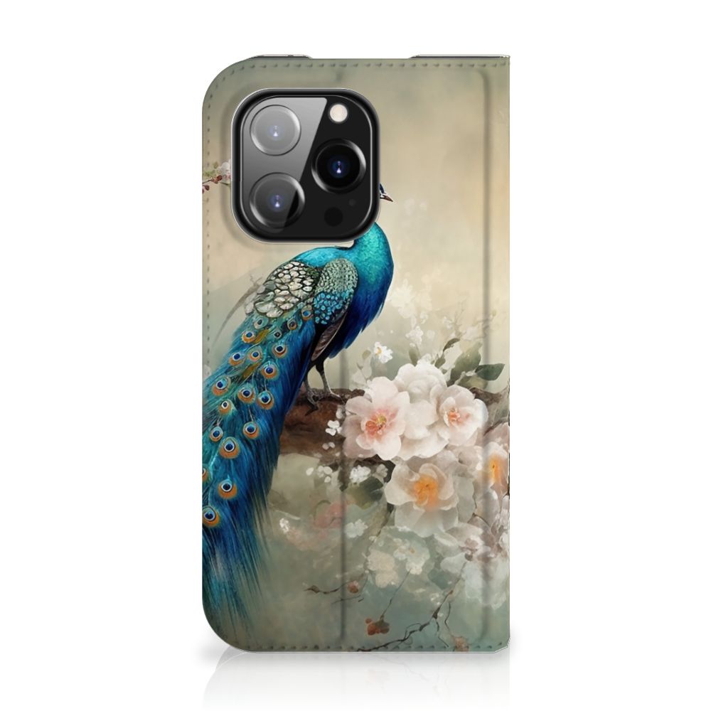 Hoesje maken voor iPhone 14 Pro Vintage Pauwen