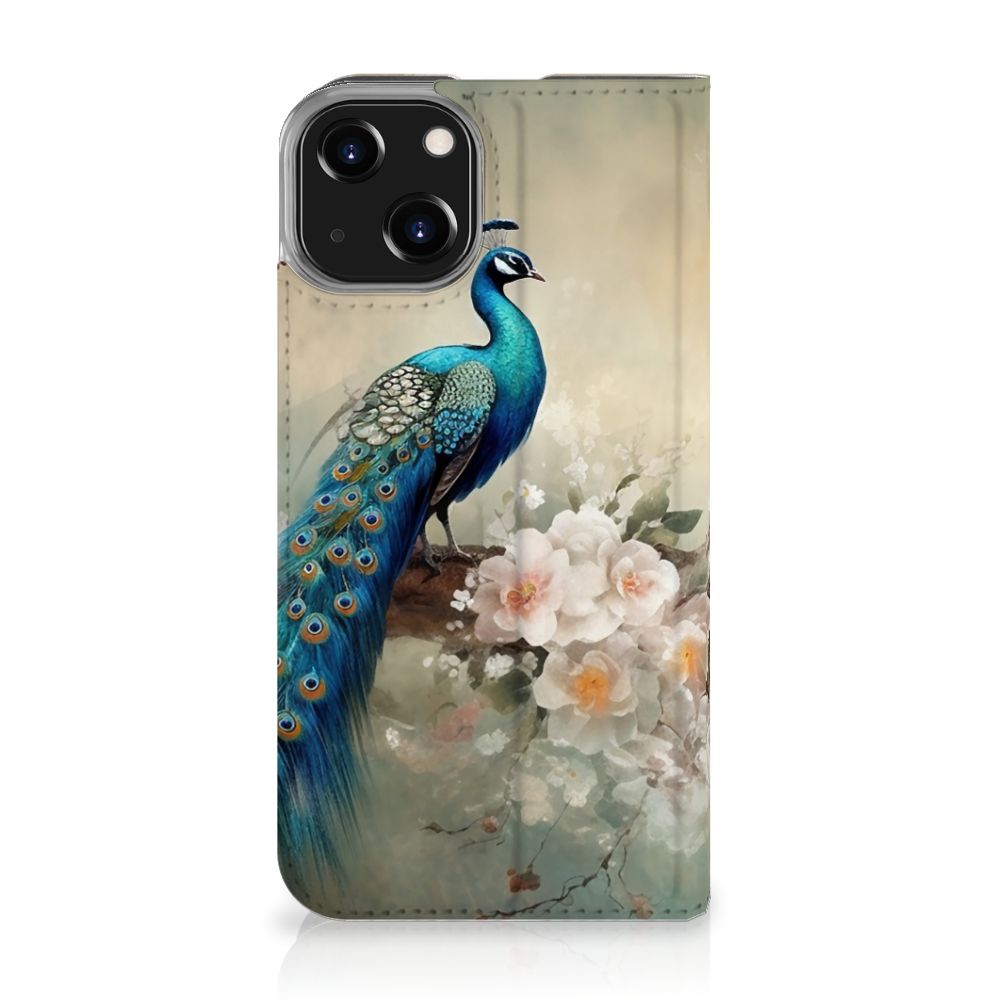 Hoesje maken voor iPhone 14 Vintage Pauwen