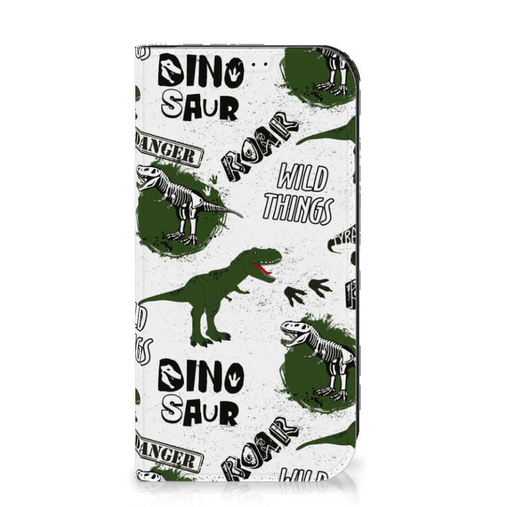 Hoesje maken voor iPhone 15 Pro Dinosaurus met dino's en skeletten design 🦕.