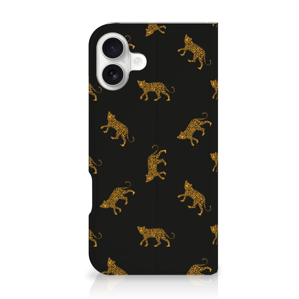 Hoesje maken voor iPhone 16 Plus Leopards leopards design achteraanzicht
