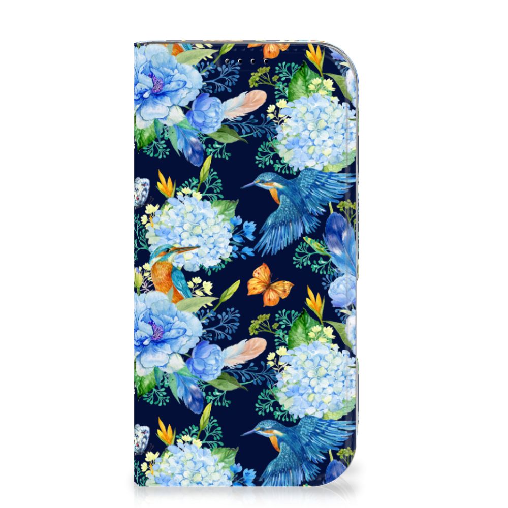 Hoesje maken voor iPhone 16 Pro IJsvogel bloemen ijsvogel ontwerp vooraanzicht