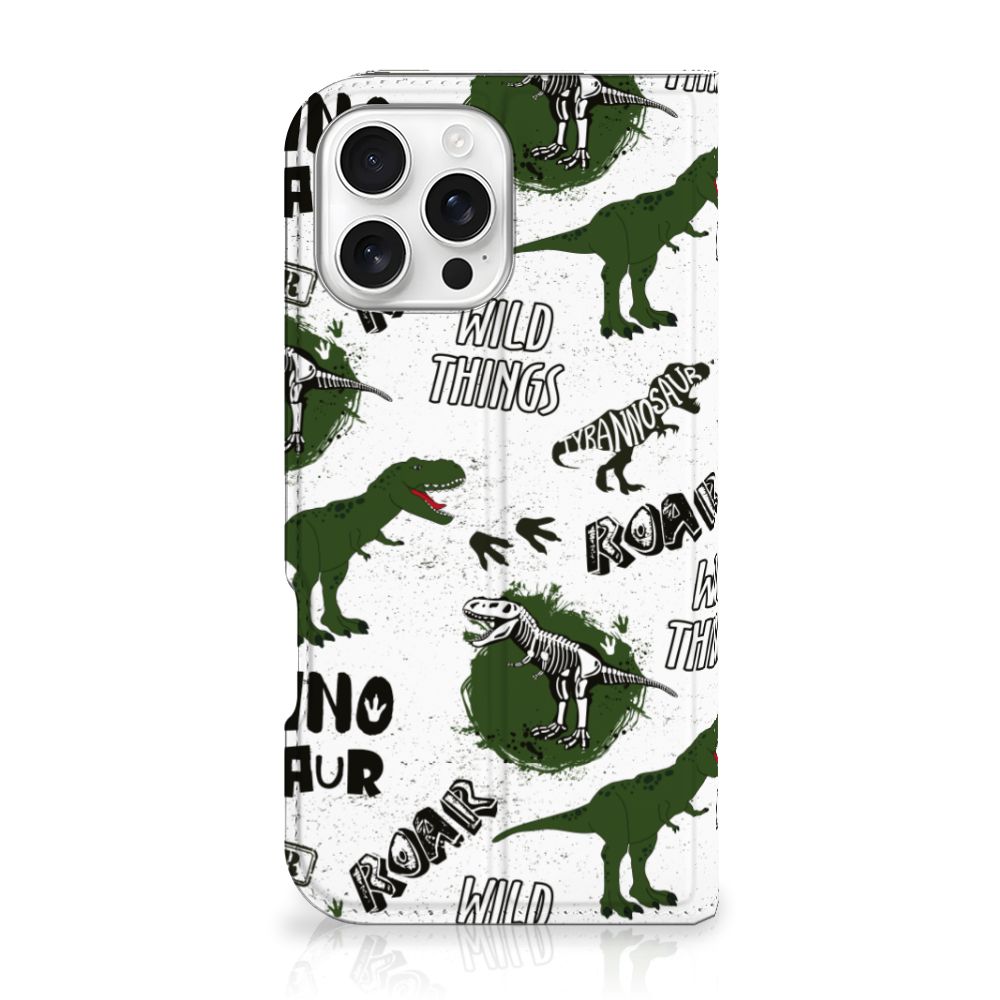 iPhone 16 Pro Max Hoesje maken voor iPhone 16 Pro Max Dinosaurus dino design voorkant