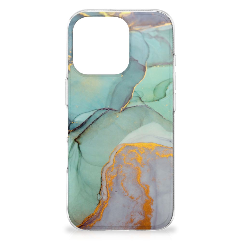 iPhone 16 Pro hoesje maken Watercolor Mix achterkant