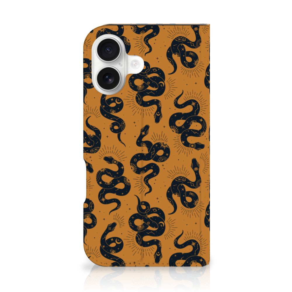 Hoesje maken voor iPhone 16 Snakes snakes design achterkant