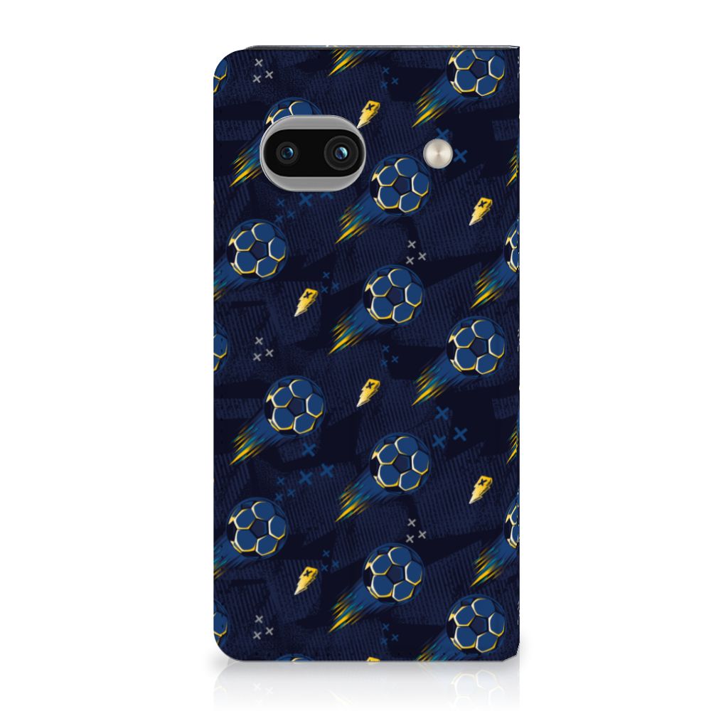 Google Pixel 8A Hoesje met Magneet Voetbal design aanzicht