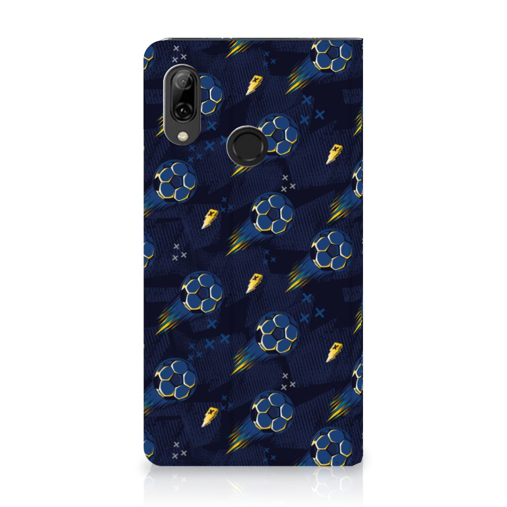 Huawei P Smart (2019) Hoesje met Magneet Voetbal achteraanzicht