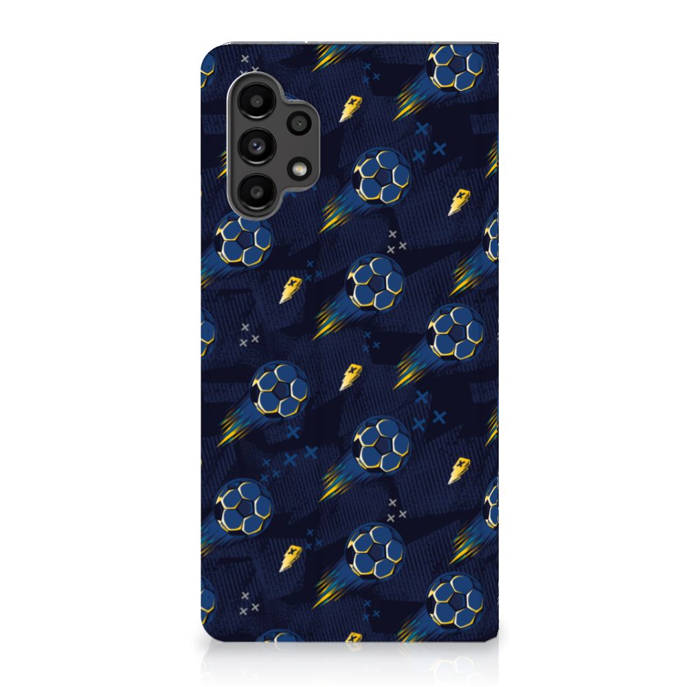 Samsung Galaxy A13 (4G) Hoesje met Magneet Voetbal design voorzijde