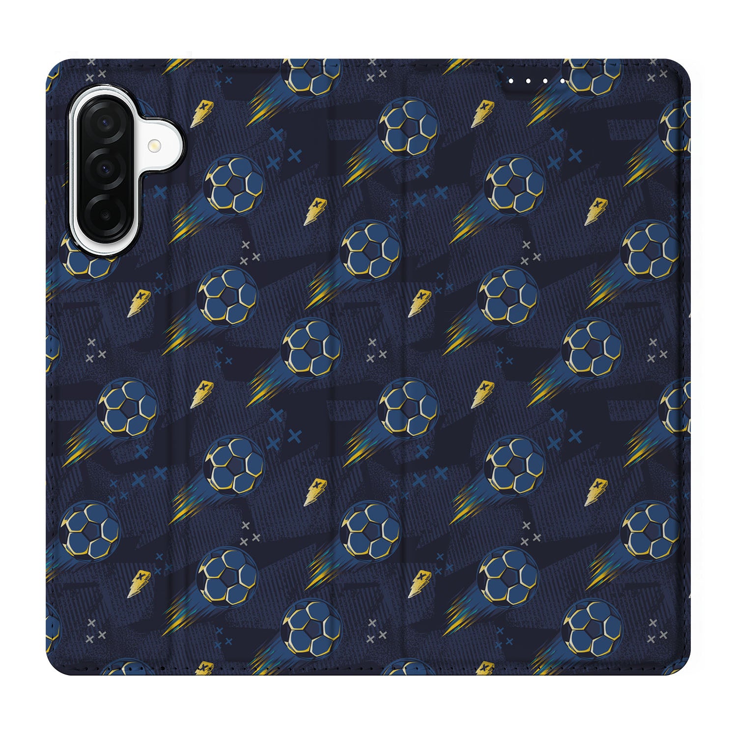 Samsung Galaxy A26 Hoesje met Magneet Voetbal design aanzicht
