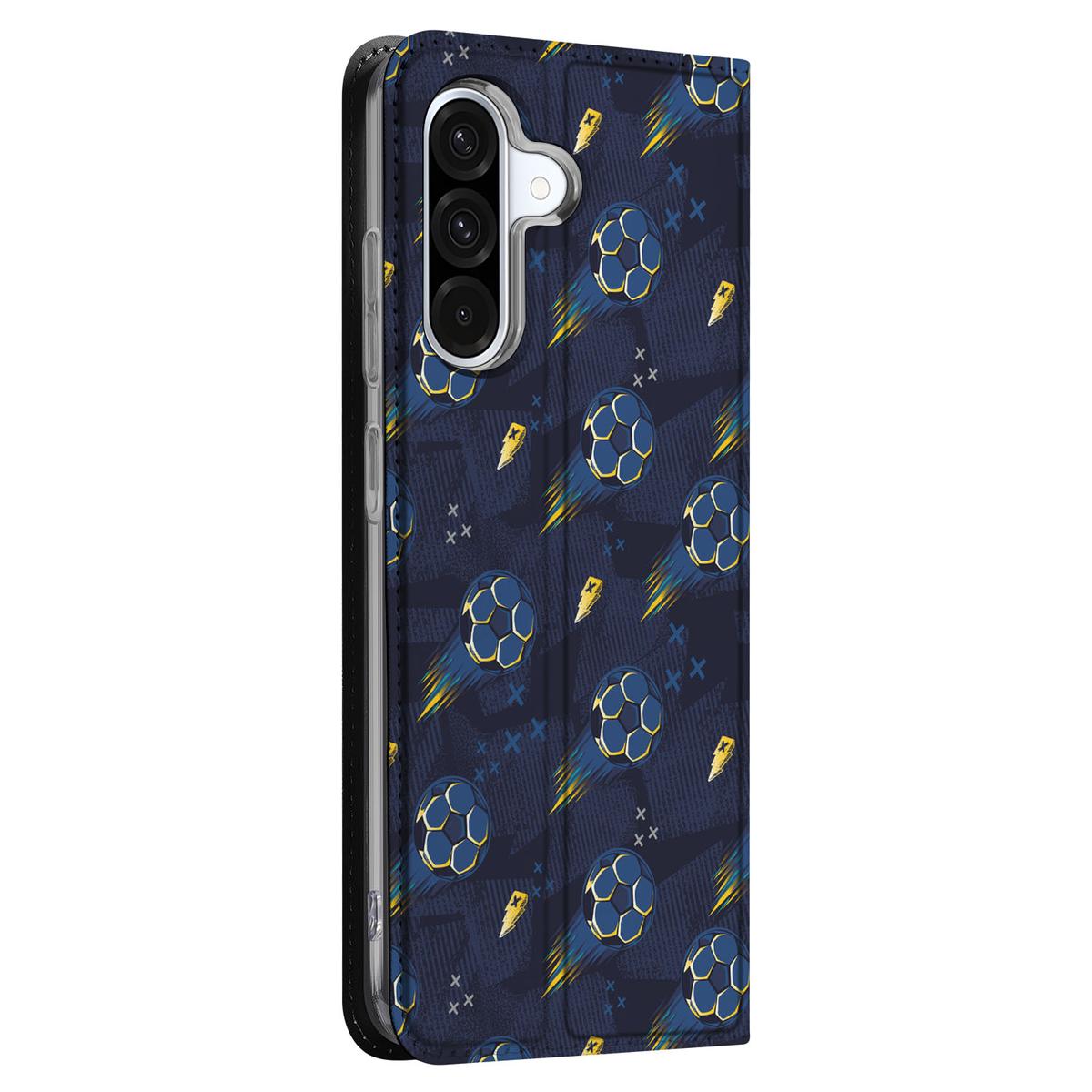 Samsung Galaxy A56 Hoesje met Magneet A36 Voetbal zijaanzicht