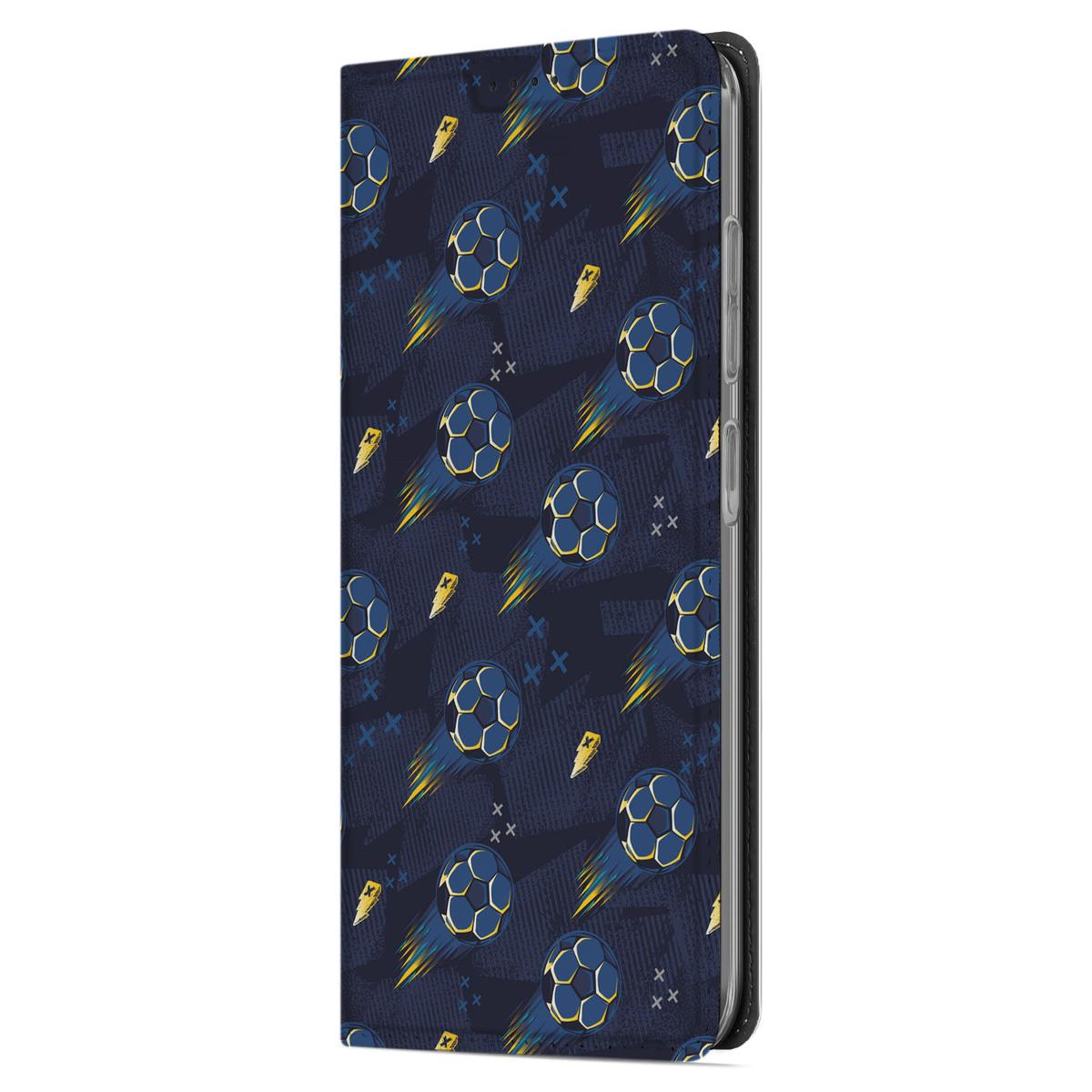 Samsung Galaxy A56 Hoesje met Magneet A36 Voetbal zijkant