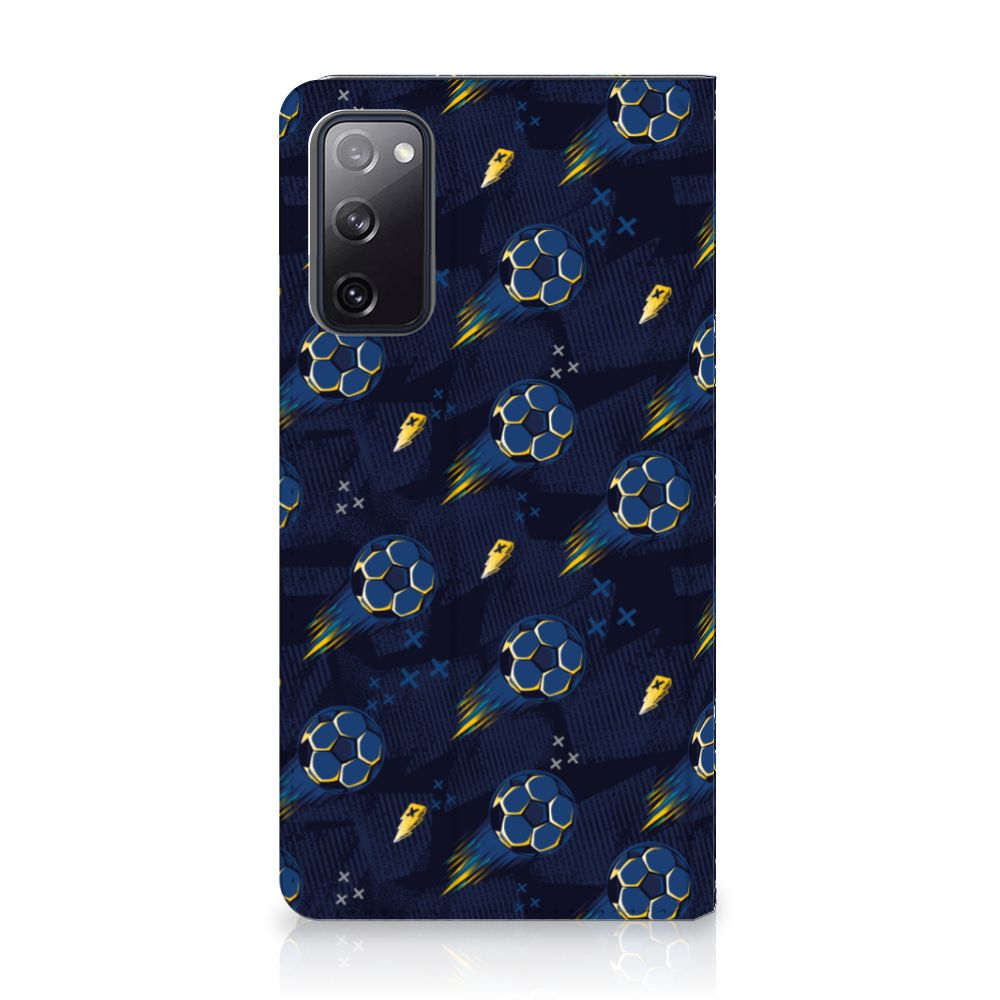 Samsung Galaxy S20 FE Hoesje met Magneet Voetbal achteraanzicht