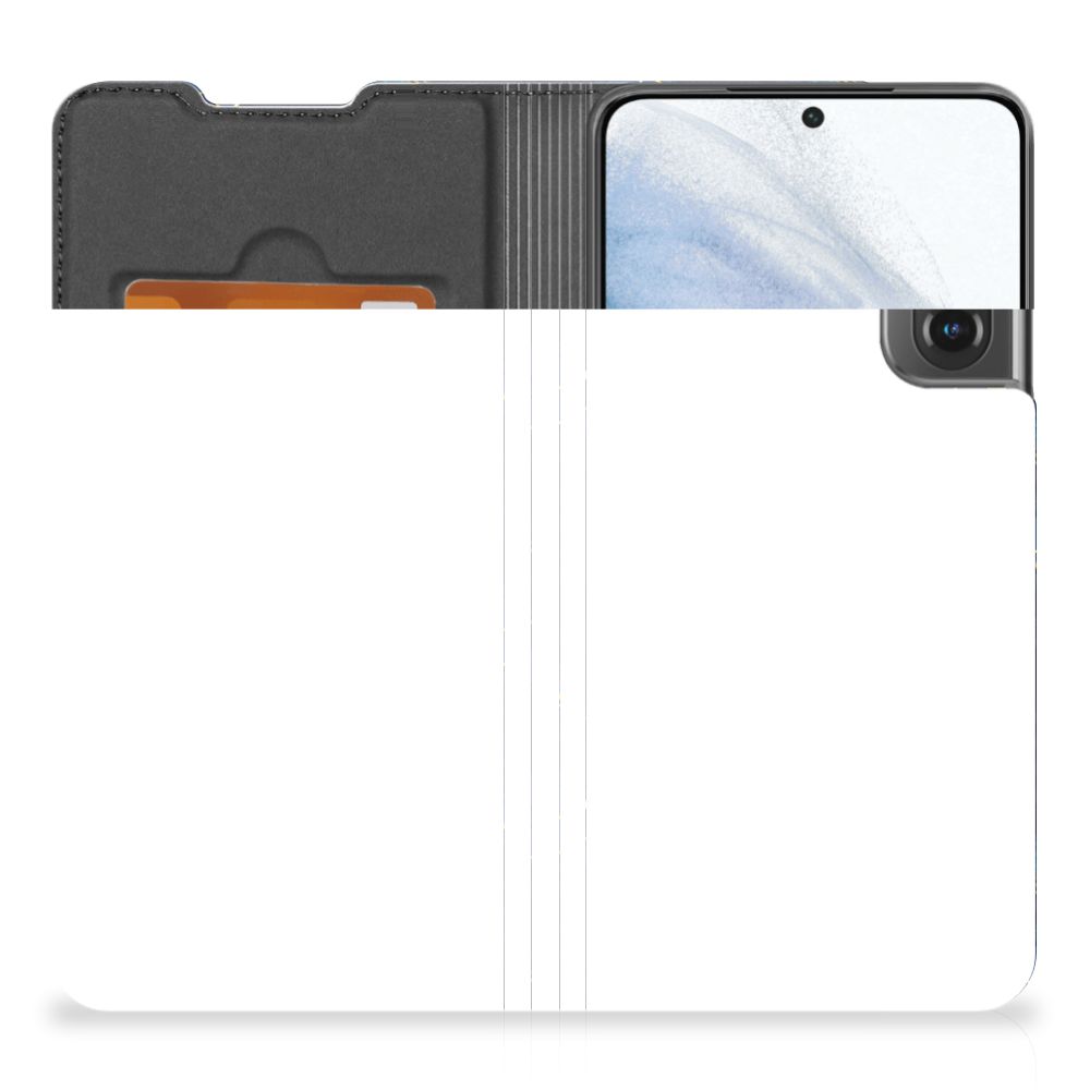 Samsung Galaxy S21 FE Hoesje met Magneet Voetbal voorkant