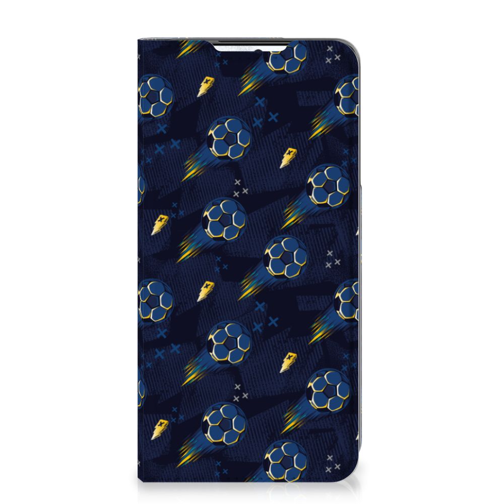 Samsung Galaxy S21 FE Hoesje met Magneet Voetbal voorkant