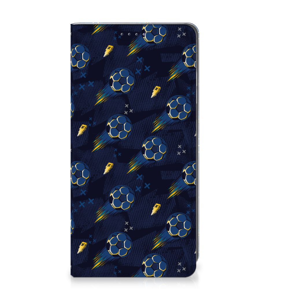Samsung Galaxy S25 Hoesje met Magneet Voetbal voorkant