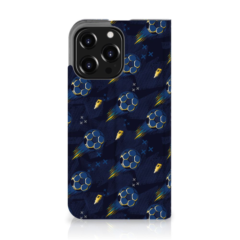 Hoesje met Magneet voor iPhone 13 Pro Voetbal met kleurrijk ontwerp van voetballen ⚽