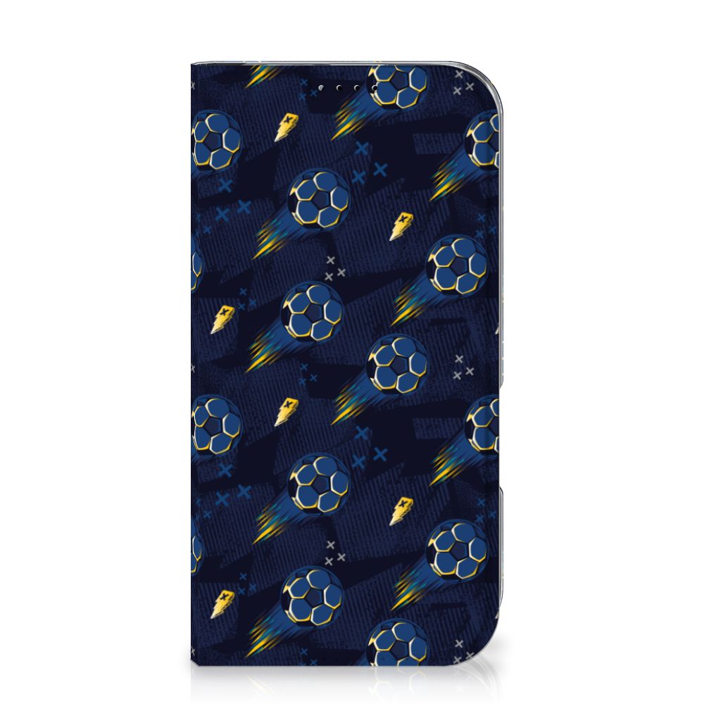 iPhone 16 hoesje met magneet voetbal design voorkant