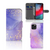 Hoesje voor Apple iPhone 11 Pro Watercolor Paars met een prachtig paars en gouden design 🌌.