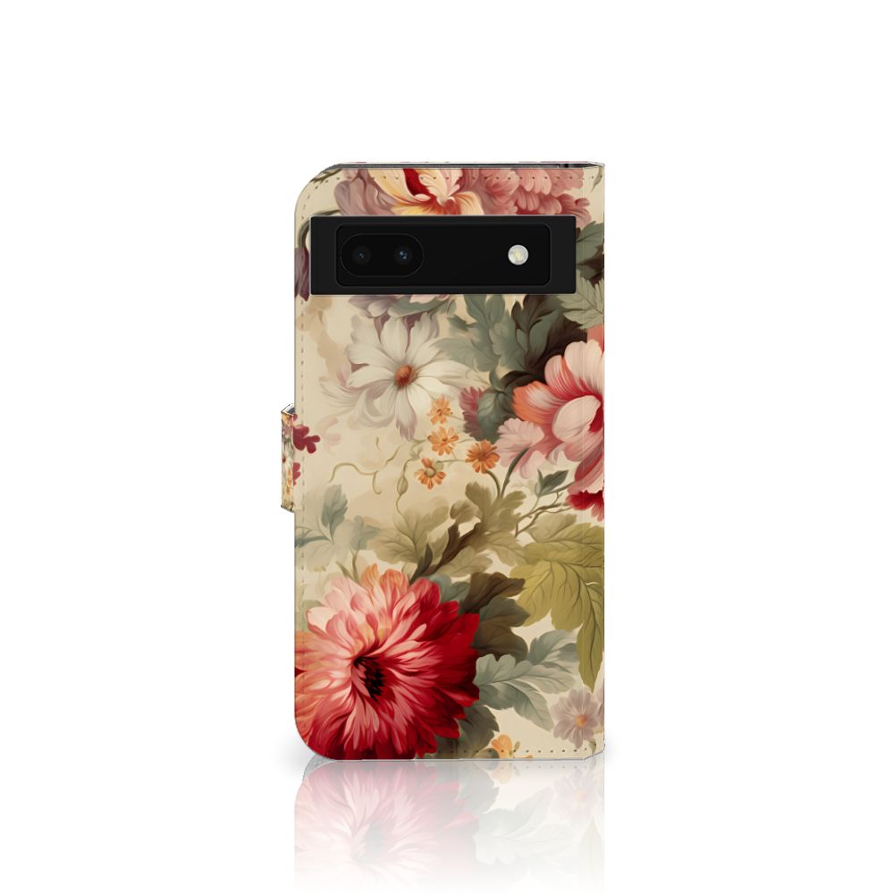 Hoesje voor Google Pixel 6A Bloemen met kleurrijke bloemenprint, perfect cadeau voor vrouwen 🌸.
