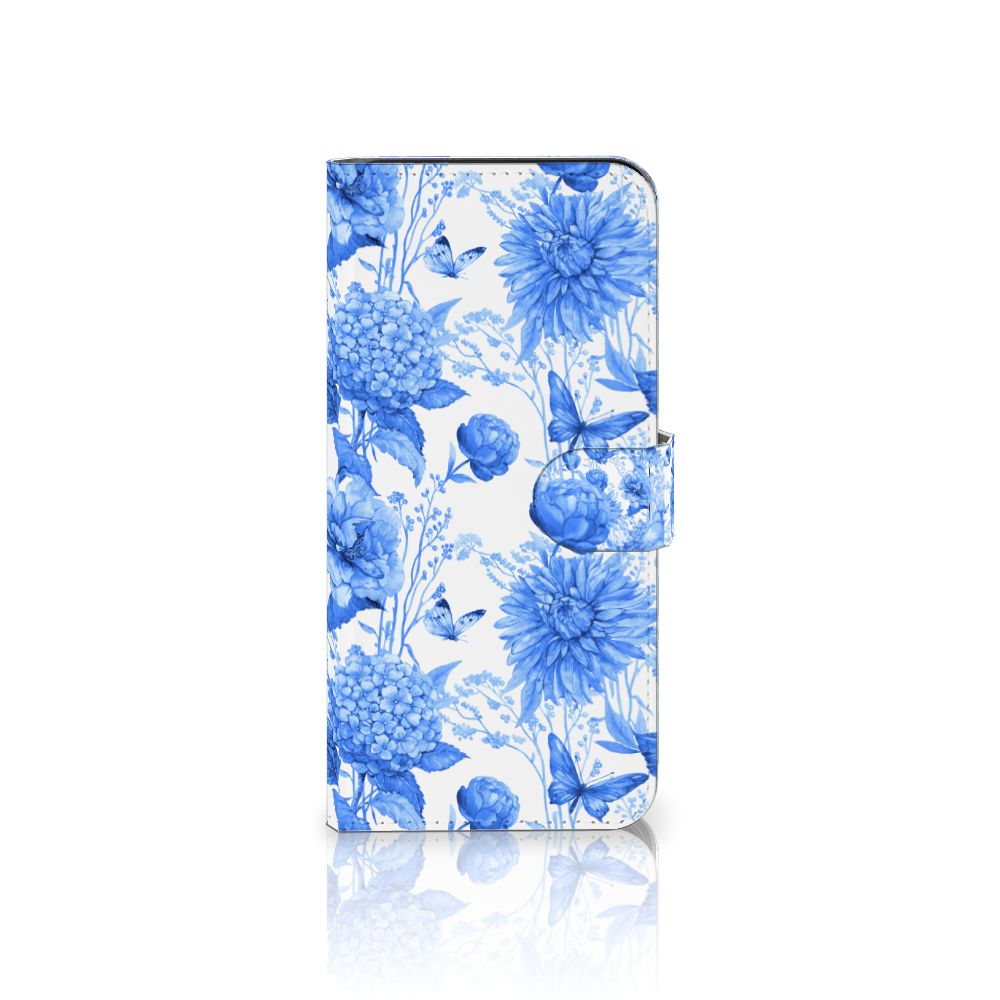 Google Pixel 8 Pro Hoesje voor Google Pixel 8 Pro Flowers Blue bloemen design vooraanzicht