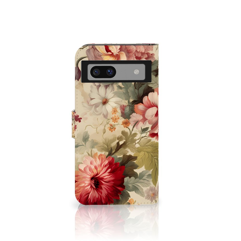 Google Pixel 8A Hoesje voor Google Pixel 8A Bloemen bloemen aanzicht