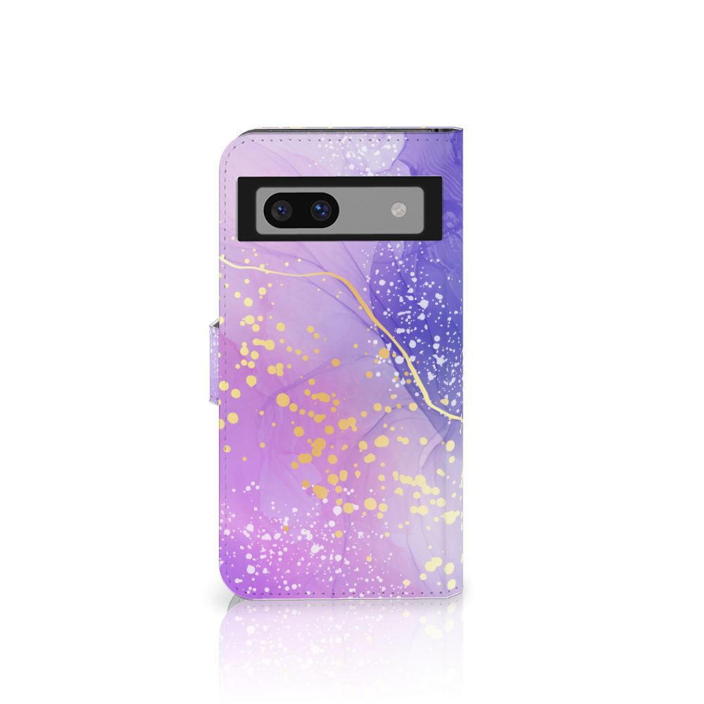 Google Pixel 8A hoesje Watercolor Paars voorkant