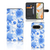 Hoesje voor Google Pixel 9 | 9 Pro Flowers Blue bloemen blauw voorkant zijkant binnenkant