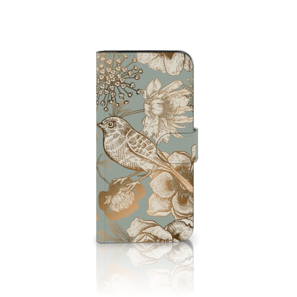 Hoesje voor Google Pixel 9 | 9 Pro Vintage Bird Flowers voorkant met vogels bloemen