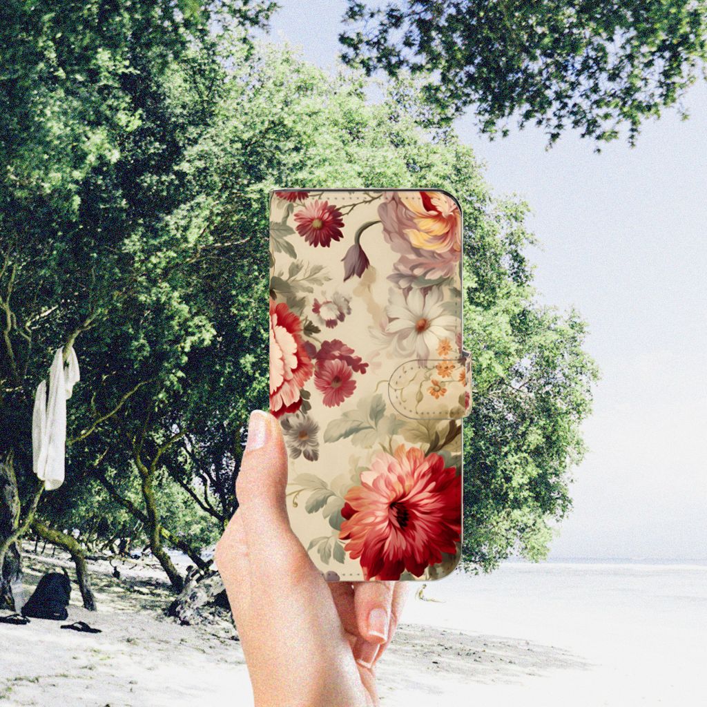 Motorola Moto G53 Hoesje Bloemen hand nemen natuur