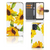 Motorola Moto G73 hoesje zonnebloemen voorkant binnenkant zijaanzicht