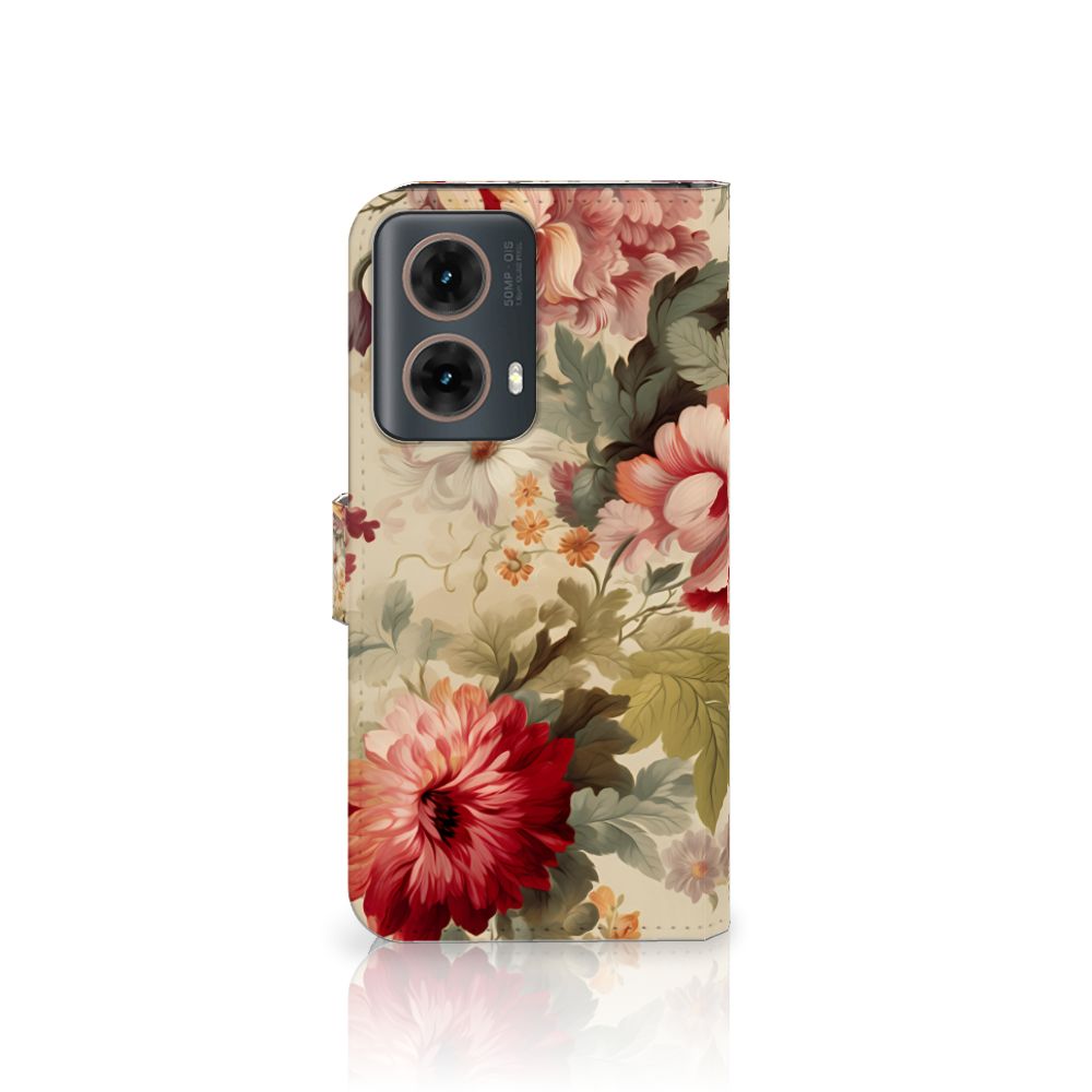 Motorola Moto G85 Hoesje voor Motorola Moto G85 Bloemen bloemen aanzicht