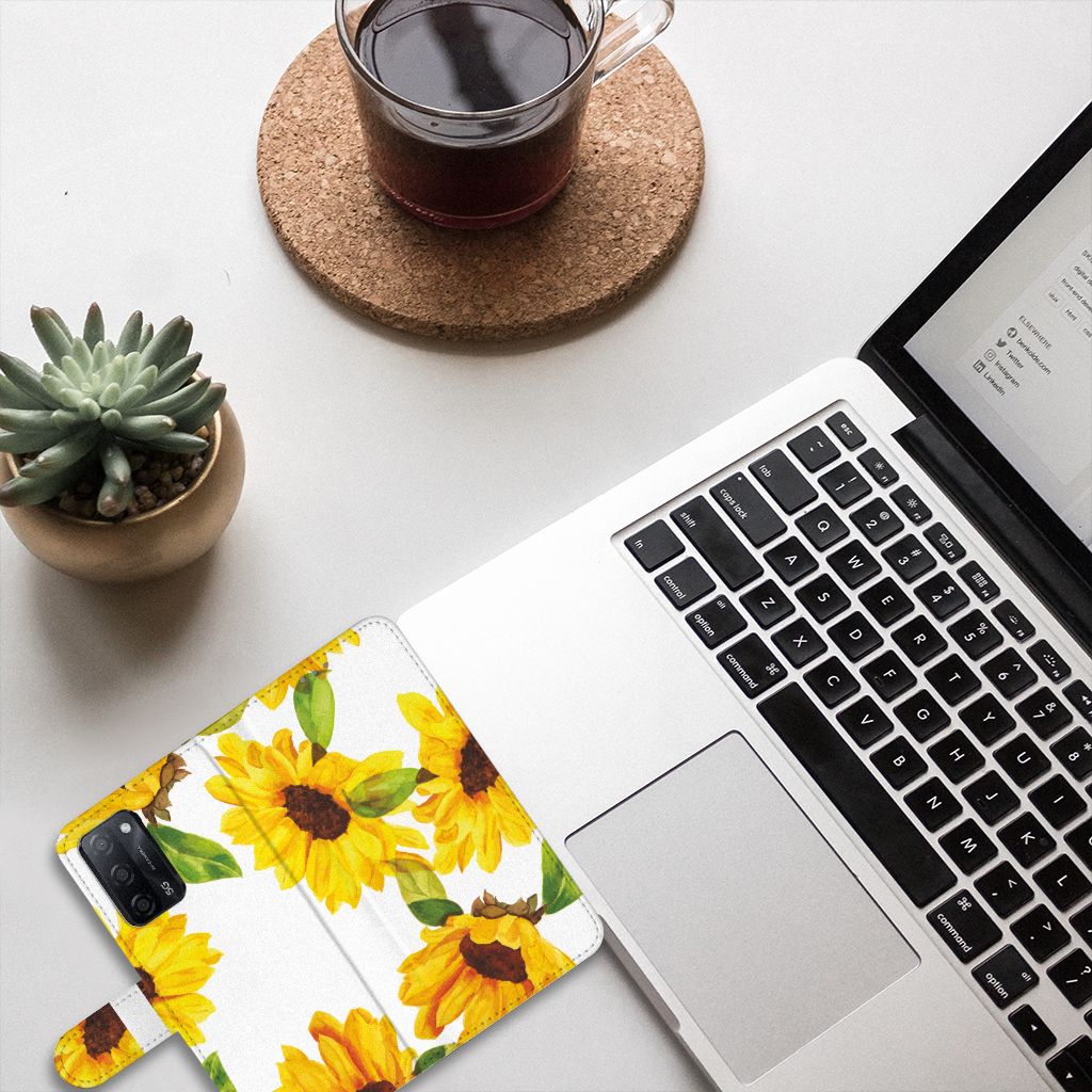 Hoesje voor OPPO A16/A16s/A54s Zonnebloemen
