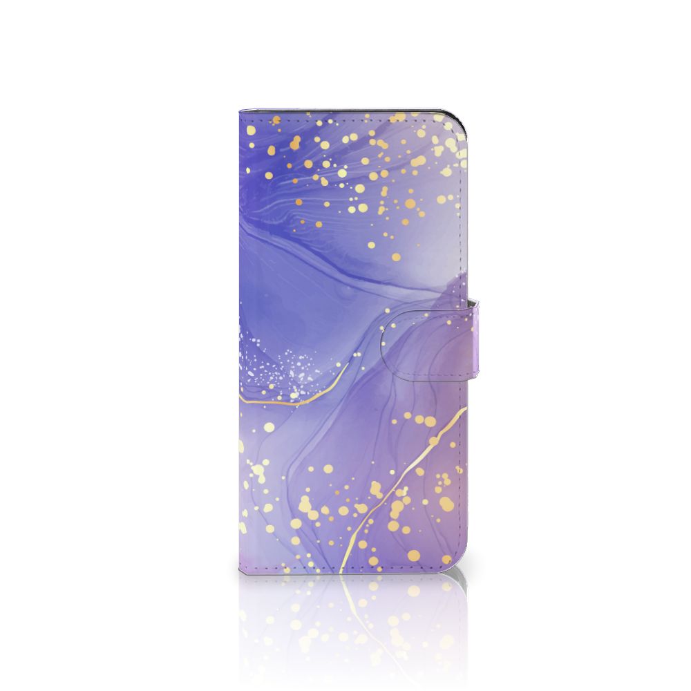 Hoesje voor OPPO A78 5G | A58 5G Watercolor Paars hoesje watercolor paars aanzicht