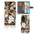 OPPO A98 5G hoesje Dark Flowers voorkant zijkant binnenkant