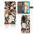 Hoesje voor OPPO Reno8 T 5G Dark Flowers telefoonhoesje bloemen design voorzijde