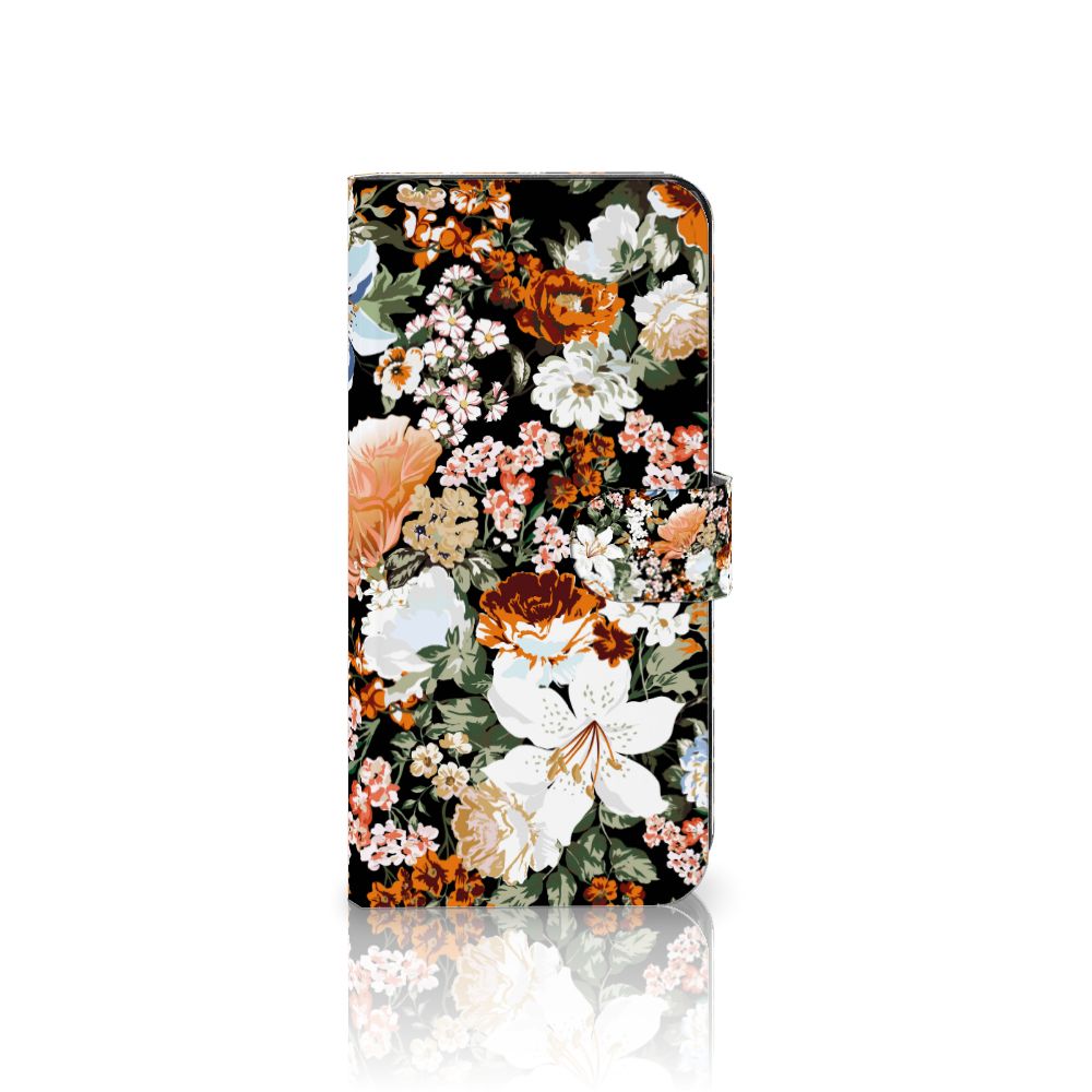 OPPO Reno8 T 5G hoesje Dark Flowers voorkant