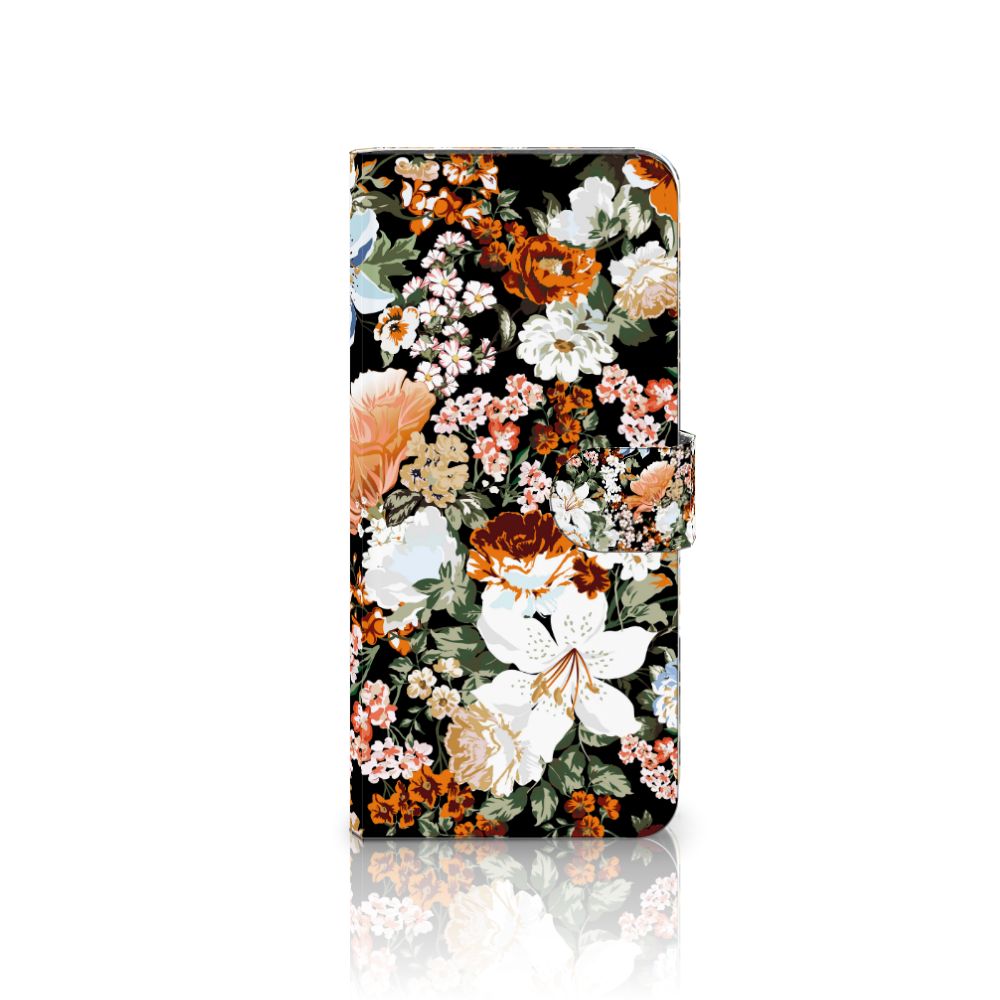 OnePlus 13 Hoesje voor OnePlus 13 Dark Flowers voorkant bloemen