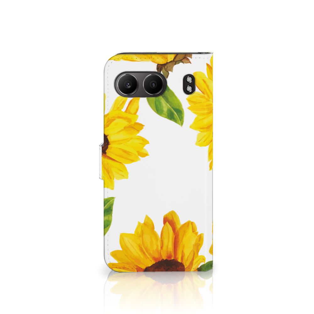OnePlus Nord 4 hoesje zonnebloemen voorkant