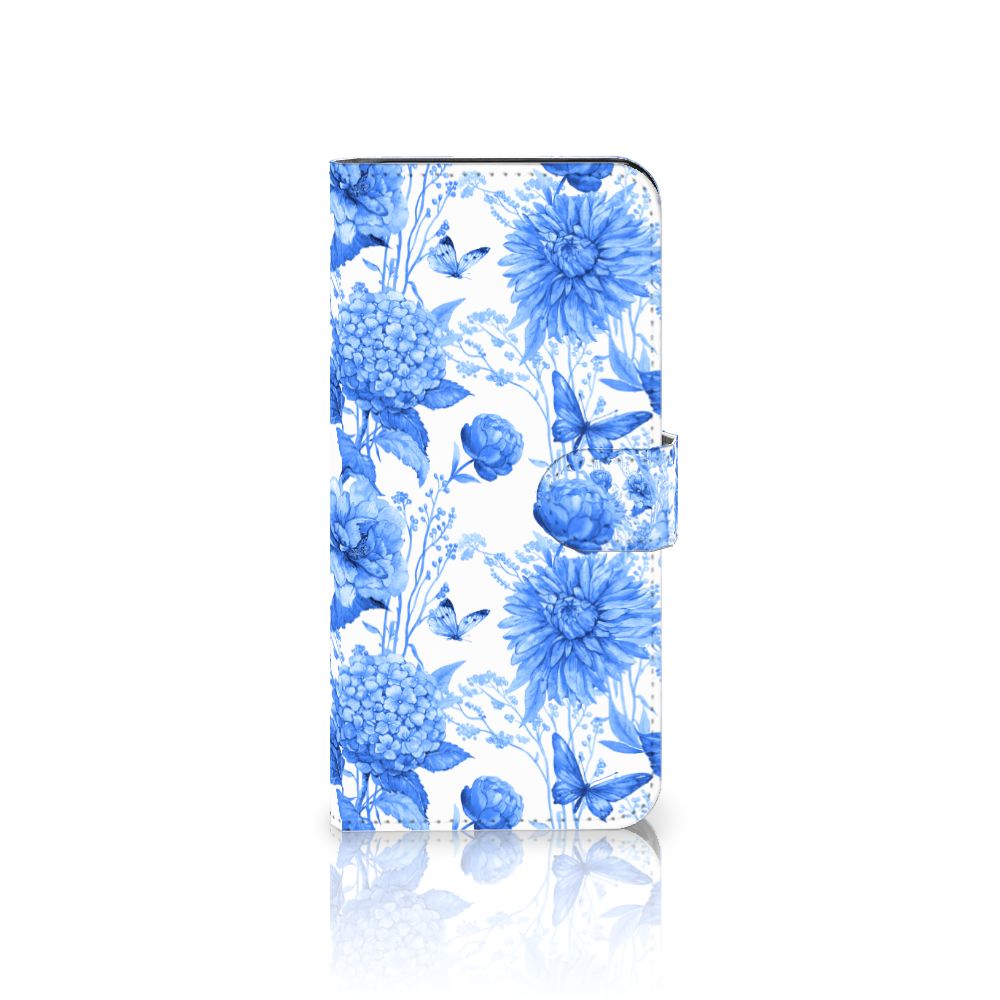 OnePlus Nord CE 2 Lite hoesje voor OnePlus Nord CE 2 Lite Flowers Blue voorkant