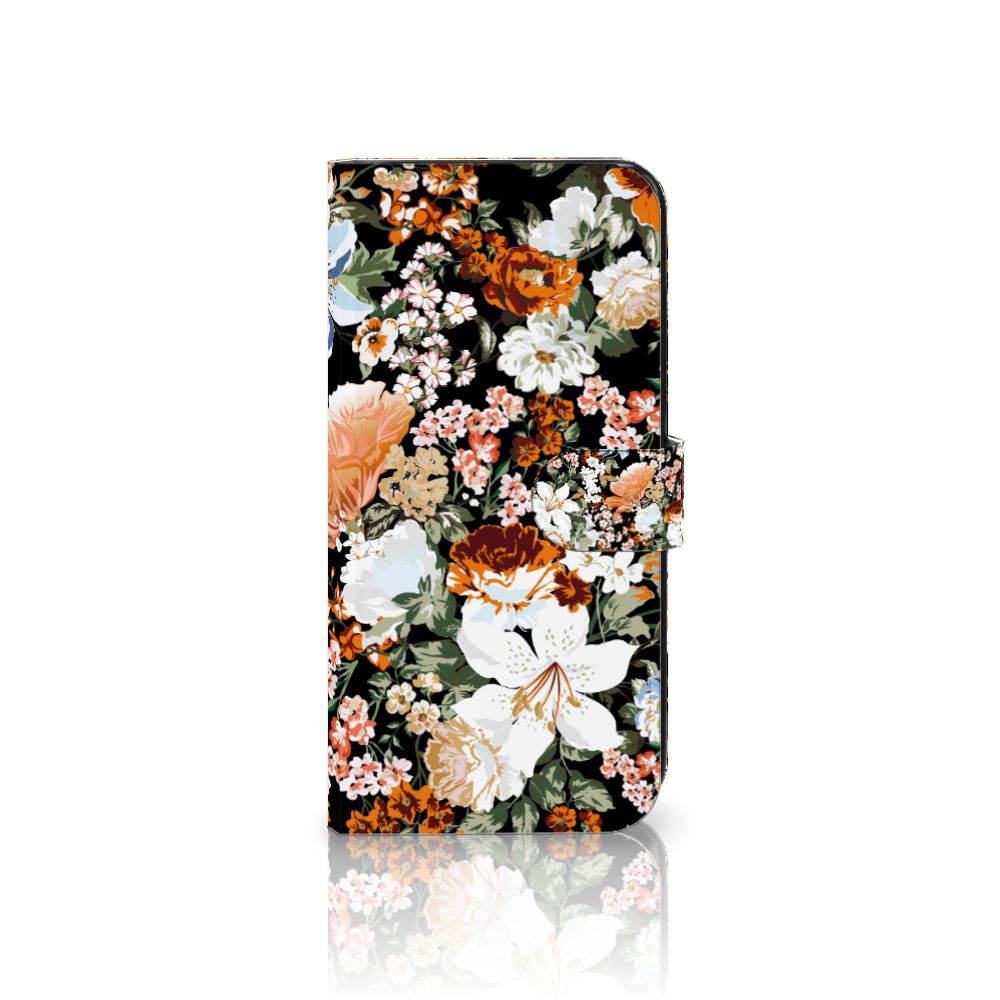 Hoesje voor OnePlus Nord CE 3 Dark Flowers bloemen design voorkant