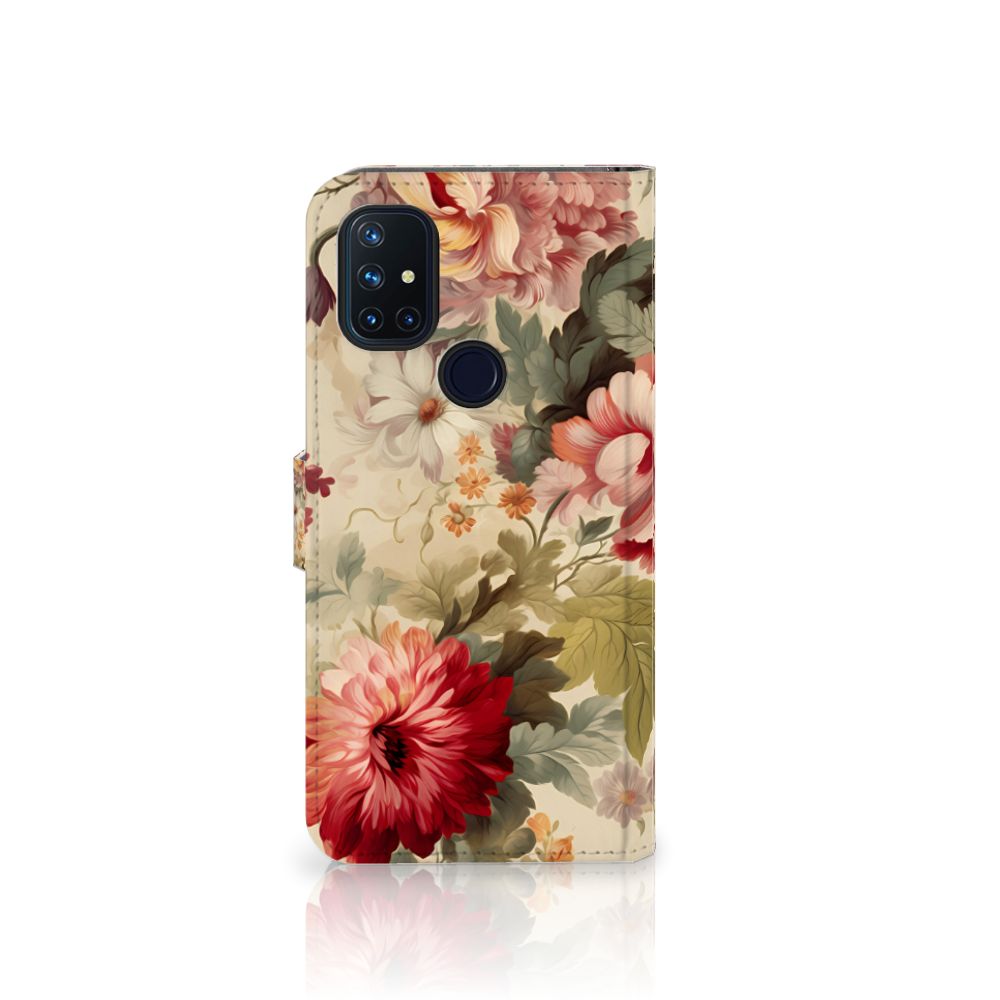 Hoesje voor OnePlus Nord N10 Bloemen met een prachtig bloemenontwerp 🌸, perfect als cadeau met gebruiksgemak en bescherming.