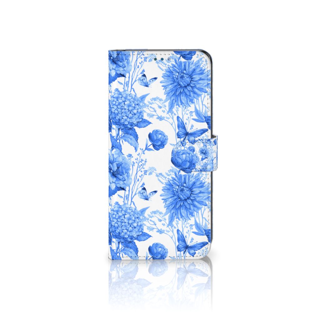 Hoesje voor OnePlus Nord N10 Flowers Blue met prachtig Delftsblauw bloemen design 🌼, perfect als cadeau!