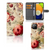 Hoesje voor Samsung Galaxy A03 Bloemen met bloemenprint, geschikt voor drie pasjes, ideaal als cadeau 🌸.