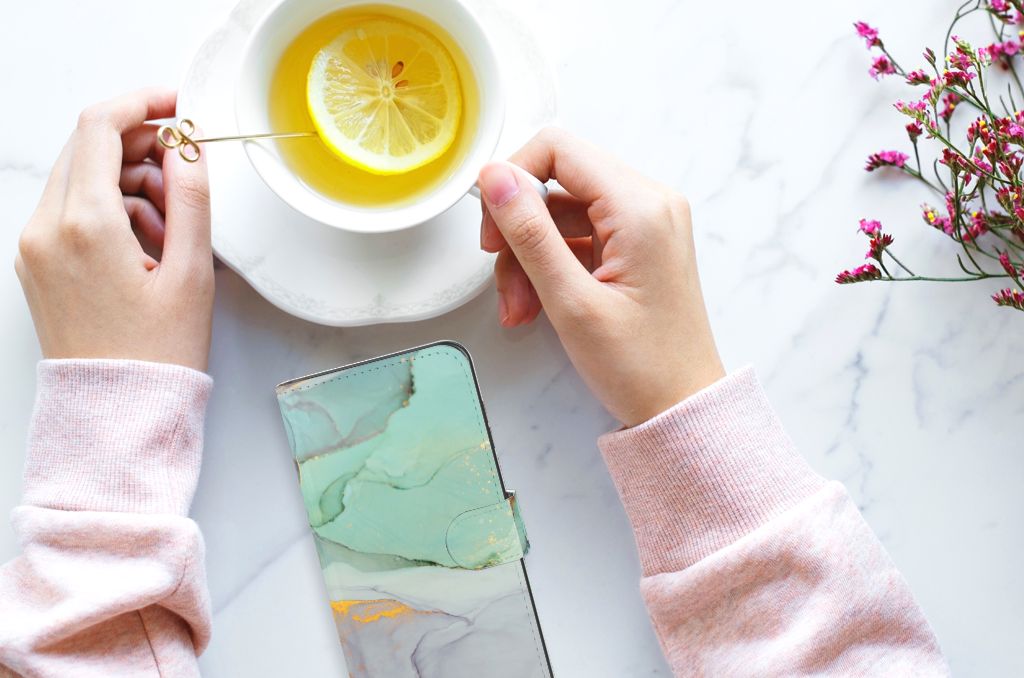 Samsung Galaxy A05s Hoesje voor Samsung Galaxy A05s Watercolor Mix aanzicht