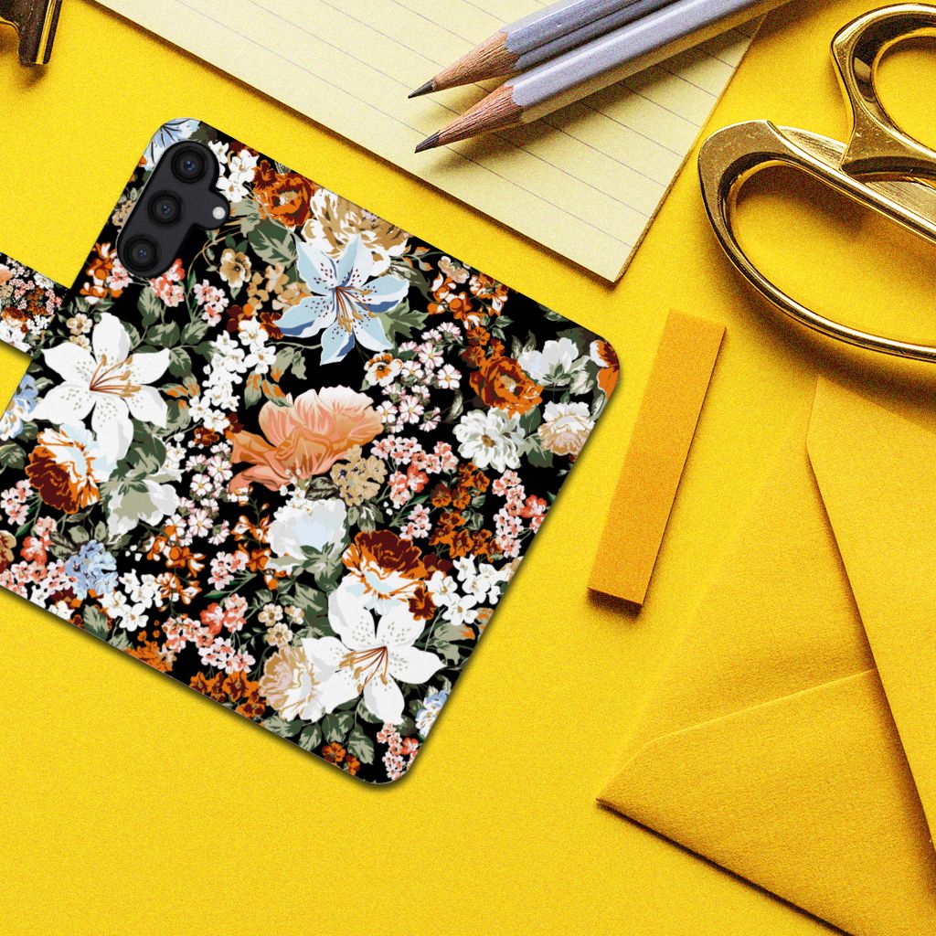 Hoesje voor Samsung Galaxy A15 Dark Flowers
