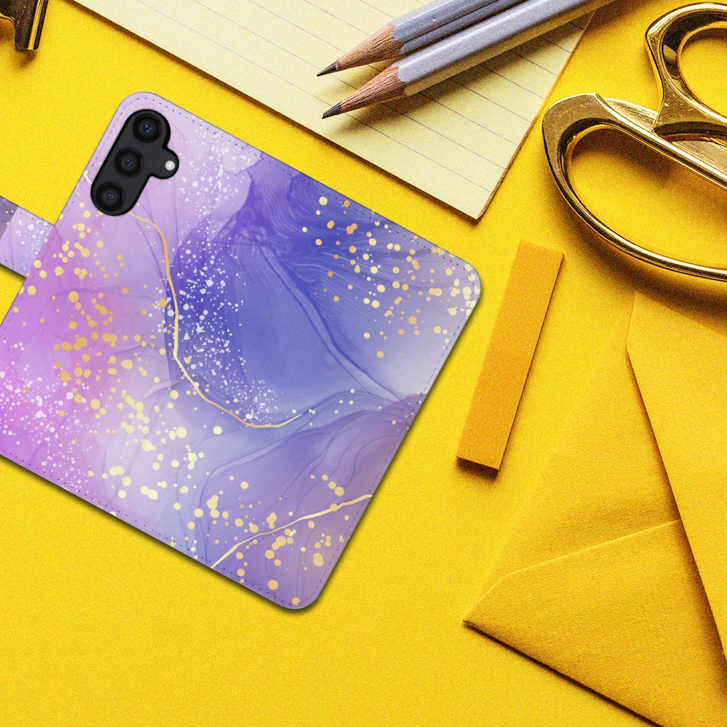 Hoesje voor Samsung Galaxy A15 Watercolor Paars