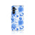 Samsung Galaxy A16 4G/5G Hoesje Flowers Blue aanzicht