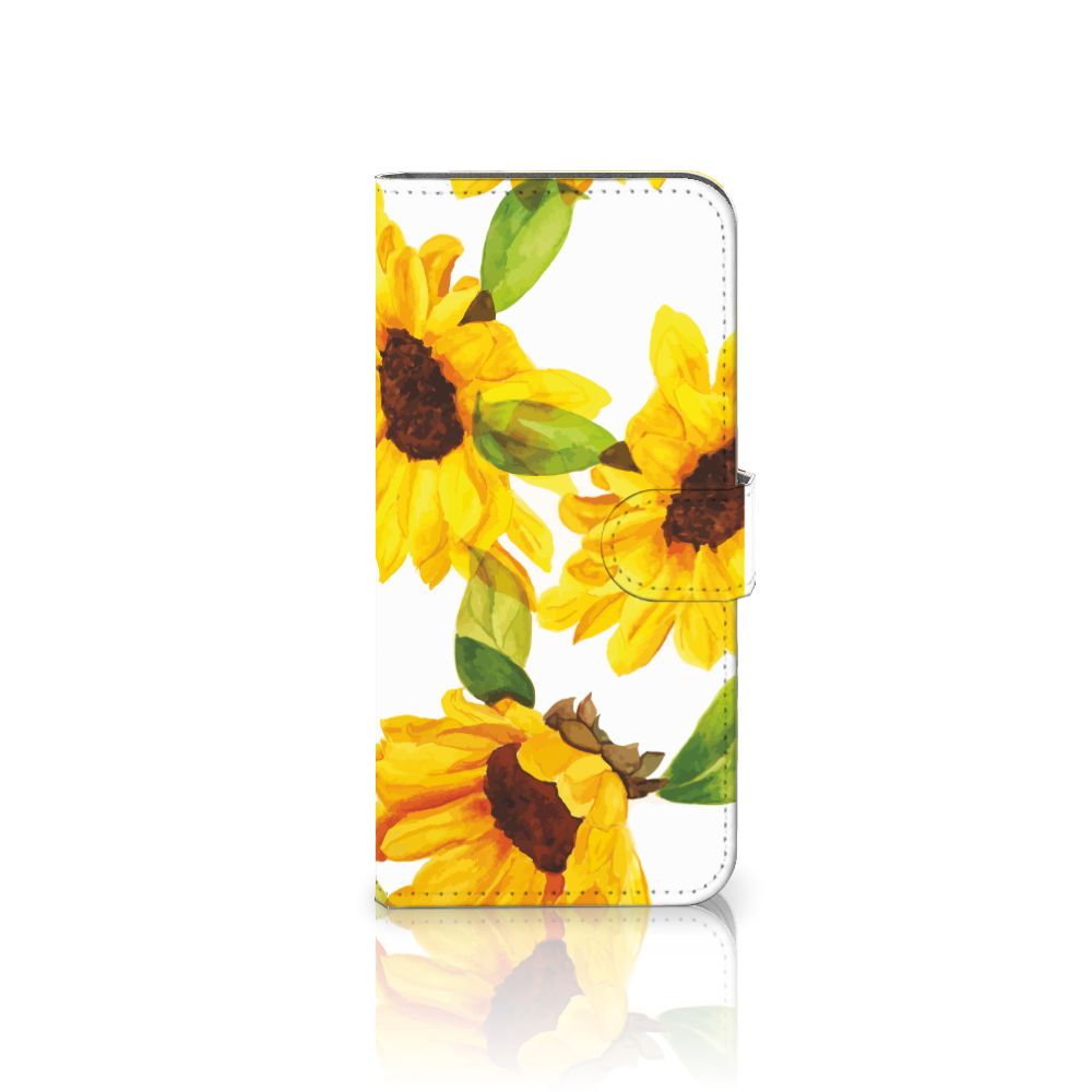 Hoesje voor Samsung Galaxy A24 4G Zonnebloemen zonnebloemen ontwerp voorkant