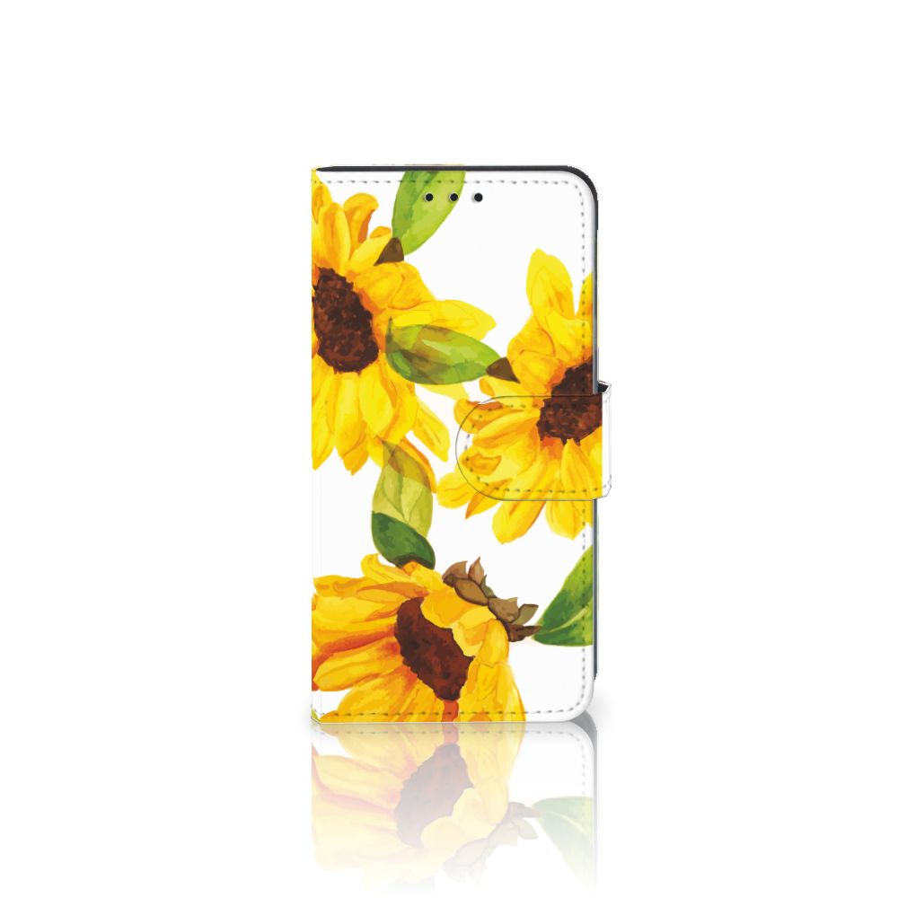 Hoesje voor Samsung Galaxy A3 2017 Zonnebloemen design zonnebloemen aanzicht