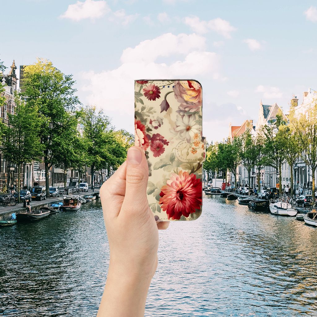 Samsung Galaxy A30 Hoesje voor Samsung Galaxy A30 Bloemen voorzijde